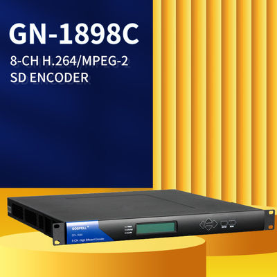 จีน SD IPTV OTT Headend Digital TV Encoder HD H264 To Ethernet IP Video Live Streaming One Stop Solution ผู้ผลิต